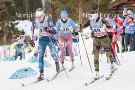 04.12.2016, Lillehammer, Norway (NOR): Rosie Brennan (USA), Natalia Nepryaeva (RUS), (l-r)  - FIS world cup cross-country, pursuit women, Lillehammer (NOR). www.nordicfocus.com. © Modica/NordicFocus. Every downloaded picture is fee-liable.