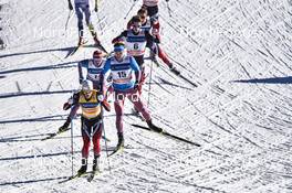 17.12.2016, La Clusaz, France (FRA): Martin Johnsrud Sundby (NOR), Sergey Ustiugov (RUS), Alexander Legkov (RUS), Anders Gloeersen (NOR) - FIS world cup cross-country, mass men, La Clusaz (FRA). www.nordicfocus.com. © Thibaut/NordicFocus. Every downloaded picture is fee-liable.