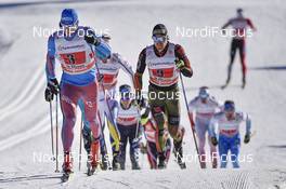 18.12.2016, La Clusaz, France (FRA): Evgeniy Belov (RUS), Thomas Bing (GER) - FIS world cup cross-country, 4x7.5km men, La Clusaz (FRA). www.nordicfocus.com. © Thibaut/NordicFocus. Every downloaded picture is fee-liable.