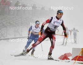 06.02.2016, Oslo, Norway (NOR): Tomas Portyk (CZE), Wilhelm Denifl (AUT), (l-r)  - FIS world cup nordic combined, individual gundersen HS134/10km, Oslo (NOR). www.nordicfocus.com. © Felgenhauer/NordicFocus. Every downloaded picture is fee-liable.