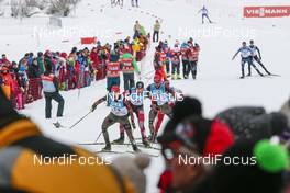 06.03.2016, Schonach, Germany (GER): Fabian Riessle (GER), Bernhard Gruber (AUT), Johannes Rydzek (GER), (l-r)  - FIS world cup nordic combined, individual gundersen HS106/15km, Schonach (GER). www.nordicfocus.com. © Modica/NordicFocus. Every downloaded picture is fee-liable.