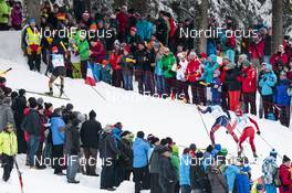 06.03.2016, Schonach, Germany (GER): Manuel Faisst (GER), Jan Schmid (NOR), Akito Watabe (JPN), (l-r)  - FIS world cup nordic combined, individual gundersen HS106/15km, Schonach (GER). www.nordicfocus.com. © Modica/NordicFocus. Every downloaded picture is fee-liable.