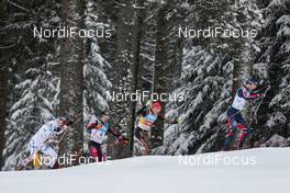 06.03.2016, Schonach, Germany (GER): Ilkka Herola (FIN), Mario Seidl (AUT), Eric Frenzel (GER), Joergen Graabak (NOR), (l-r)  - FIS world cup nordic combined, individual gundersen HS106/15km, Schonach (GER). www.nordicfocus.com. © Modica/NordicFocus. Every downloaded picture is fee-liable.