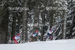 06.03.2016, Schonach, Germany (GER): Akito Watabe (JPN), Manuel Faisst (GER), Jan Schmid (NOR), (l-r)  - FIS world cup nordic combined, individual gundersen HS106/15km, Schonach (GER). www.nordicfocus.com. © Modica/NordicFocus. Every downloaded picture is fee-liable.