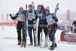 04.03.2016, Schonach, Germany (GER): Jan Schmid (NOR), Joergen Graabak (NOR), Magnus H. Moan (NOR), Magnus Krog (NOR) - FIS world cup nordic combined, team HS106/4x5km, Schonach (GER). www.nordicfocus.com. © Modica/NordicFocus. Every downloaded picture is fee-liable.