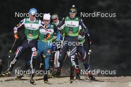 26.11.2016, Ruka, Finland (FIN): Samuel Costa (ITA), Lukas Klapfer (AUT), (l-r)  - FIS world cup nordic combined, individual gundersen HS142/10km, Ruka (FIN). www.nordicfocus.com. © Modica/NordicFocus. Every downloaded picture is fee-liable.
