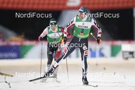 27.11.2016, Ruka, Finland (FIN): Akito Watabe (JPN), Wilhelm Denifl (AUT), (l-r)  - FIS world cup nordic combined, individual gundersen HS142/10km, Ruka (FIN). www.nordicfocus.com. © Modica/NordicFocus. Every downloaded picture is fee-liable.