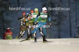 27.11.2016, Ruka, Finland (FIN): Francois Braud (FRA), Franz-Josef Rehrl (AUT), Eric Frenzel (GER), (l-r)  - FIS world cup nordic combined, individual gundersen HS142/10km, Ruka (FIN). www.nordicfocus.com. © Modica/NordicFocus. Every downloaded picture is fee-liable.