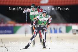 27.11.2016, Ruka, Finland (FIN): Akito Watabe (JPN), Wilhelm Denifl (AUT), (l-r)  - FIS world cup nordic combined, individual gundersen HS142/10km, Ruka (FIN). www.nordicfocus.com. © Modica/NordicFocus. Every downloaded picture is fee-liable.
