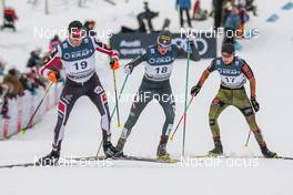 04.12.2016, Lillehammer, Norway (NOR): Fabian Riessle ( GER  ), Samuel Costa ( ITA  ), Terence Weber ( GER  ), (l-r)  - FIS world cup nordic combined, individual gundersen HS138/10km, Lillehammer (NOR). www.nordicfocus.com. © Modica/NordicFocus. Every downloaded picture is fee-liable.