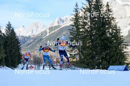 17.12.2016, Ramsau, Austria (AUT): Franz-Josef Rehrl (AUT), Maxime Laheurte (FRA), Magnus Krog (NOR), (l-r)  - FIS world cup nordic combined, individual gundersen HS96/10km, Ramsau (AUT). www.nordicfocus.com. © Rauschendorfer/NordicFocus. Every downloaded picture is fee-liable.