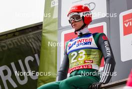 02.01.2016, Innsbruck, Austria (AUT): Karl Geiger (GER), Loeffler - FIS world cup ski jumping, four hills tournament, individual HS130, qualification, Innsbruck (AUT). www.nordicfocus.com. © Laiho/NordicFocus. Every downloaded picture is fee-liable.