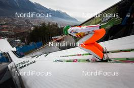 02.01.2016, Innsbruck, Austria (AUT): Peter Prevc (SLO) - FIS world cup ski jumping, four hills tournament, individual HS130, qualification, Innsbruck (AUT). www.nordicfocus.com. © Laiho/NordicFocus. Every downloaded picture is fee-liable.
