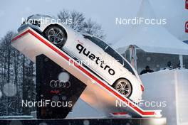 17.01.2016, Tauplitz/Bad Mitterndorf, Austria (AUT): car displayed in the stadium   - FIS ski flying world championships, team HS225, Tauplitz/Bad Mitterndorf (AUT). www.nordicfocus.com. © Rauschendorfer/NordicFocus. Every downloaded picture is fee-liable.