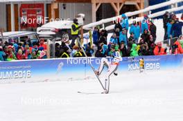 17.01.2016, Tauplitz/Bad Mitterndorf, Austria (AUT): Peter Prevc (SLO) - FIS ski flying world championships, team HS225, Tauplitz/Bad Mitterndorf (AUT). www.nordicfocus.com. © Rauschendorfer/NordicFocus. Every downloaded picture is fee-liable.