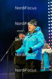 14.01.2016, Tauplitz/Bad Mitterndorf, Austria (AUT): FIS vice president Janez Kocijancic at the opening ceremony - FIS ski flying world championships, Qualification, Tauplitz/Bad Mitterndorf (AUT). www.nordicfocus.com. © Rauschendorfer/NordicFocus. Every downloaded picture is fee-liable.