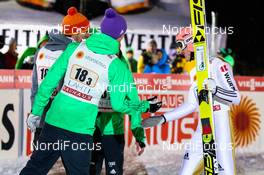 22.02.2016, Kuopio, Finland (FIN): Team Germany celebrating the 2nd place  - FIS world cup ski jumping, team HS127, Kuopio (FIN). www.nordicfocus.com. © Laiho/NordicFocus. Every downloaded picture is fee-liable.