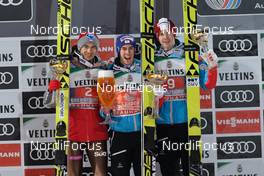 30.12.2016, Oberstdorf, Germany (GER): Kamil Stoch (POL), Stefan Kraft (AUT), Michael Hayboeck (AUT), (l-r) - FIS world cup ski jumping, four hills tournament, individual HS137, Oberstdorf (GER). www.nordicfocus.com. © Rauschendorfer/NordicFocus. Every downloaded picture is fee-liable.