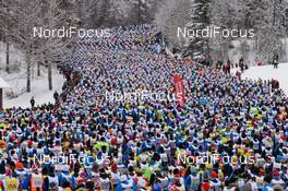 06.03.2016, Mora, Sweden (SWE): Start of the race, famous first hill- Ski Classics and FIS Marathon Cup Vasaloppet, Mora (SWE). www.nordicfocus.com. © Rauschendorfer/NordicFocus. Every downloaded picture is fee-liable.