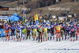 03.12.2016, Livigno, Italy (ITA): Elite men at the start of the race - Ski Classics La Sgambeda, Livigno (ITA). www.nordicfocus.com. © Rauschendorfer/NordicFocus. Every downloaded picture is fee-liable.
