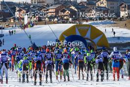 03.12.2016, Livigno, Italy (ITA): Elite men at the start of the race - Ski Classics La Sgambeda, Livigno (ITA). www.nordicfocus.com. © Rauschendorfer/NordicFocus. Every downloaded picture is fee-liable.