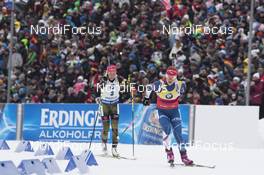 08.01.2017, Oberhof, Germany (GER): Laura Dahlmeier (GER), Gabriela Koukalova (CZE), (l-r) -  IBU world cup biathlon, mass women, Oberhof (GER). www.nordicfocus.com. © Manzoni/NordicFocus. Every downloaded picture is fee-liable.