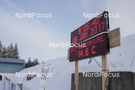 04.01.2017, Oberhof, Germany (GER): Event Feature: The temperatures went down to really low -  IBU world cup biathlon, training, Oberhof (GER). www.nordicfocus.com. © Manzoni/NordicFocus. Every downloaded picture is fee-liable.