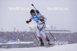 15.01.2017, Ruhpolding, Germany (GER): Krasimir Anev (BUL) -  IBU world cup biathlon, pursuit men, Ruhpolding (GER). www.nordicfocus.com. © Manzoni/NordicFocus. Every downloaded picture is fee-liable.