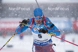 15.01.2017, Ruhpolding, Germany (GER): Dmitry Malyshko (RUS) -  IBU world cup biathlon, pursuit men, Ruhpolding (GER). www.nordicfocus.com. © Manzoni/NordicFocus. Every downloaded picture is fee-liable.