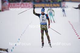 11.01.2017, Ruhpolding, Germany (GER): Simon Schempp (GER), Simon Schempp (GER) -  IBU world cup biathlon, relay men, Ruhpolding (GER). www.nordicfocus.com. © Manzoni/NordicFocus. Every downloaded picture is fee-liable.