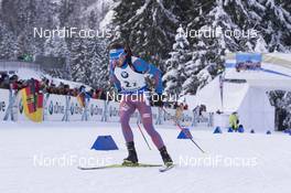 11.01.2017, Ruhpolding, Germany (GER): Anton Shipulin (RUS), Anton Shipulin (RUS) -  IBU world cup biathlon, relay men, Ruhpolding (GER). www.nordicfocus.com. © Manzoni/NordicFocus. Every downloaded picture is fee-liable.