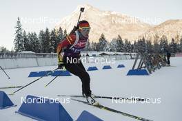 10.01.2017, Ruhpolding, Germany (GER): Yan Zhang (CHN) -  IBU world cup biathlon, training, Ruhpolding (GER). www.nordicfocus.com. © Manzoni/NordicFocus. Every downloaded picture is fee-liable.