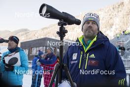 10.01.2017, Ruhpolding, Germany (GER): Uros Velepec (SLO) headcoach Team Ukraine -  IBU world cup biathlon, training, Ruhpolding (GER). www.nordicfocus.com. © Manzoni/NordicFocus. Every downloaded picture is fee-liable.