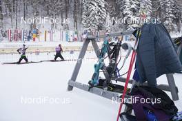 10.01.2017, Ruhpolding, Germany (GER): Event Feature: Riffle Rack at the shooting range -  IBU world cup biathlon, training, Ruhpolding (GER). www.nordicfocus.com. © Manzoni/NordicFocus. Every downloaded picture is fee-liable.