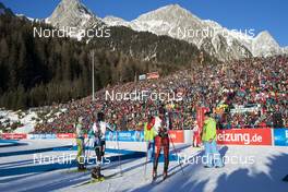 21.01.2017, Antholz, Italy (ITA): Event Feature: athletes wait for relay -  IBU world cup biathlon, relay men, Antholz (ITA). www.nordicfocus.com. © Manzoni/NordicFocus. Every downloaded picture is fee-liable.