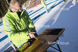 21.01.2017, Antholz, Italy (ITA): Event Feature: transponders are sorted out -  IBU world cup biathlon, relay men, Antholz (ITA). www.nordicfocus.com. © Manzoni/NordicFocus. Every downloaded picture is fee-liable.