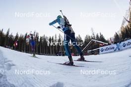 21.01.2017, Antholz, Italy (ITA): Leif Nordgren (USA), Vassiliy Podkorytov (KAZ), (l-r) -  IBU world cup biathlon, relay men, Antholz (ITA). www.nordicfocus.com. © Manzoni/NordicFocus. Every downloaded picture is fee-liable.