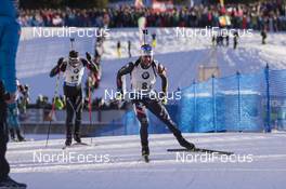 21.01.2017, Antholz, Italy (ITA): Serafin Wiestner (SUI), Giuseppe Montello (ITA), (l-r) -  IBU world cup biathlon, relay men, Antholz (ITA). www.nordicfocus.com. © Manzoni/NordicFocus. Every downloaded picture is fee-liable.