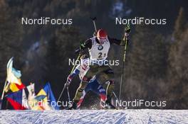 21.01.2017, Antholz, Italy (ITA): Arnd Peiffer (GER) -  IBU world cup biathlon, relay men, Antholz (ITA). www.nordicfocus.com. © Manzoni/NordicFocus. Every downloaded picture is fee-liable.