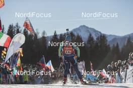 22.01.2017, Antholz, Italy (ITA): Darya Usanova (KAZ) -  IBU world cup biathlon, relay women, Antholz (ITA). www.nordicfocus.com. © Manzoni/NordicFocus. Every downloaded picture is fee-liable.