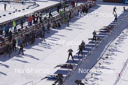 18.01.2017, Antholz, Italy (ITA): Event Feature: Overview over the shooting range -  IBU world cup biathlon, training, Antholz (ITA). www.nordicfocus.com. © Manzoni/NordicFocus. Every downloaded picture is fee-liable.