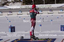 18.01.2017, Antholz, Italy (ITA): Christian Gow (CAN) -  IBU world cup biathlon, training, Antholz (ITA). www.nordicfocus.com. © Manzoni/NordicFocus. Every downloaded picture is fee-liable.