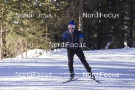 18.01.2017, Antholz, Italy (ITA): Alexis Boeuf (FRA), commentator Equipe 21 -  IBU world cup biathlon, training, Antholz (ITA). www.nordicfocus.com. © Manzoni/NordicFocus. Every downloaded picture is fee-liable.