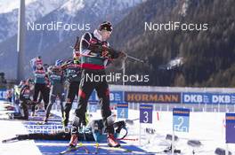 18.01.2017, Antholz, Italy (ITA): Dominik Landertinger (AUT) -  IBU world cup biathlon, training, Antholz (ITA). www.nordicfocus.com. © Manzoni/NordicFocus. Every downloaded picture is fee-liable.
