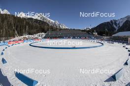 18.01.2017, Antholz, Italy (ITA): Event Feature: Overview over the Biathlon Stadium of Antholz  -  IBU world cup biathlon, training, Antholz (ITA). www.nordicfocus.com. © Manzoni/NordicFocus. Every downloaded picture is fee-liable.