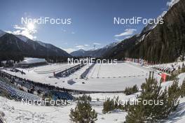 18.01.2017, Antholz, Italy (ITA): Event Feature: Overview over the Biathlon Stadium of Antholz -  IBU world cup biathlon, training, Antholz (ITA). www.nordicfocus.com. © Manzoni/NordicFocus. Every downloaded picture is fee-liable.