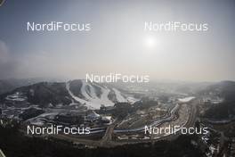 04.03.2017, Pyeong Chang, Korea (KOR): Event Feature: Overview from the Alpensia Ski Jumping Tower over the Alpensia Resort -  IBU world cup biathlon, training, Pyeong Chang (KOR). www.nordicfocus.com. © Manzoni/NordicFocus. Every downloaded picture is fee-liable.