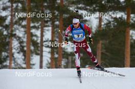12.03.2017, Kontiolahti, Finland (FIN): Christian Gow(CAN) -  IBU world cup biathlon, single mixed relay, Kontiolahti (FIN). www.nordicfocus.com. © Tumashov/NordicFocus. Every downloaded picture is fee-liable.