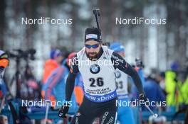 10.03.2017, Kontiolahti, Finland (FIN): Benjamin Weger (SUI) -  IBU world cup biathlon, sprint men, Kontiolahti (FIN). www.nordicfocus.com. © Tumashov/NordicFocus. Every downloaded picture is fee-liable.