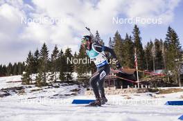 18.03.2017, Oslo, Norway (NOR): Serafin Wiestner (SUI) -  IBU world cup biathlon, pursuit men, Oslo (NOR). www.nordicfocus.com. © Manzoni/NordicFocus. Every downloaded picture is fee-liable.